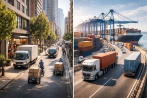 découvrez les différences clés entre la logistique urbaine et la logistique internationale, leurs enjeux spécifiques et leurs impacts sur la gestion des flux de marchandises.