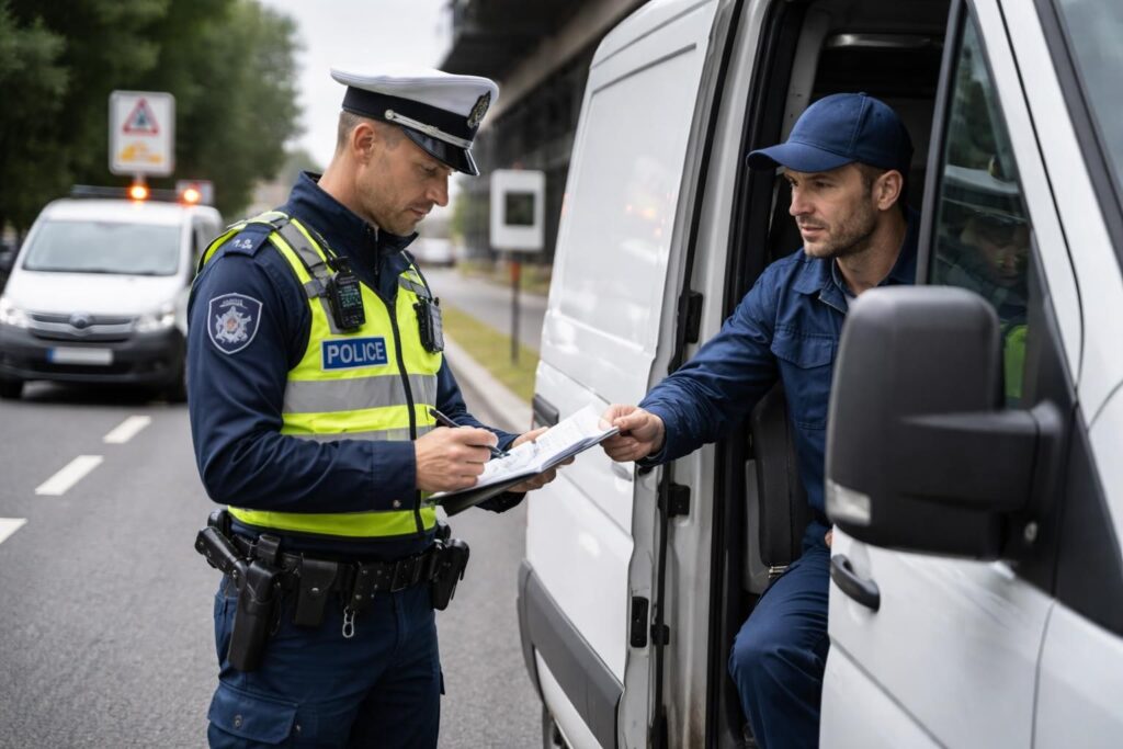 découvrez les risques encourus lors d'un contrôle routier professionnel et comment vous préparer pour éviter les sanctions.