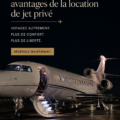 Un jet privé élégant garé sur un tarmac, prêt à décoller pour des voyages d'affaires ou de loisir.