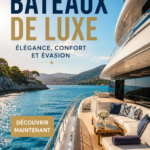 Un élégant bateau de luxe amarré au port, offrant une vue sur la mer