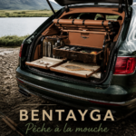 Vue extérieure de la Bentley Bentayga Fly Fishing dans un cadre naturel, idéale pour les passionnés de pêche.