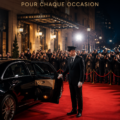 Service de chauffeur professionnel avec une voiture élégante