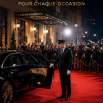Service de chauffeur professionnel avec une voiture élégante