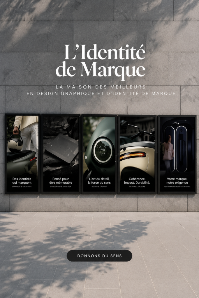 Une femme d'affaires créant l'identité de sa marque avec des éléments graphiques