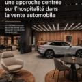 Illustration du studio Porsche avec des voitures exposées dans un cadre moderne et accueillant.