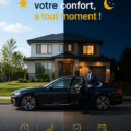 Image d'une voiture confortable avec des accessoires stylés à l'intérieur.