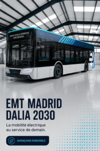 Image montrant une représentation architecturale du projet Dalia 2030 à Madrid, symbolisant l'innovation urbaine.