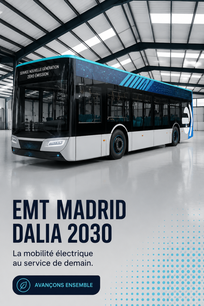 Image montrant une représentation architecturale du projet Dalia 2030 à Madrid, symbolisant l'innovation urbaine.