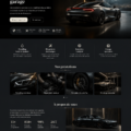 Design moderne et élégant d'un site automobile de luxe avec une interface utilisateur captivante.