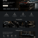 Design moderne et élégant d'un site automobile de luxe avec une interface utilisateur captivante.
