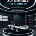 Concept d'une voiture futuriste avec des lignes épurées et des matériaux innovants.