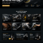 Image d'une voiture brillamment entretenue, mettant en valeur le detailing automobile.