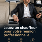 Un chauffeur attend en tenue professionnelle pour conduire un client lors d'une réunion d'affaires.