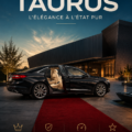 Une Ford Taurus stationnée sur une route pittoresque, illustrant son design élégant.