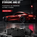 Freins AMG GT installés sur un véhicule, assurant sécurité et performance à Dubaï