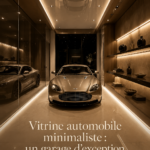 Un garage minimaliste et élégant avec des lignes épurées et une organisation parfaite