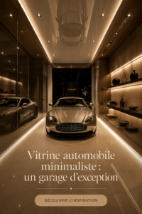 Un garage minimaliste et élégant avec des lignes épurées et une organisation parfaite