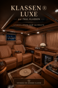 Véhicule de luxe KLASSEN dans un showroom moderne