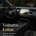 Vue intérieure de la Lotus Eletre, mettant en avant le luxe et le design moderne.