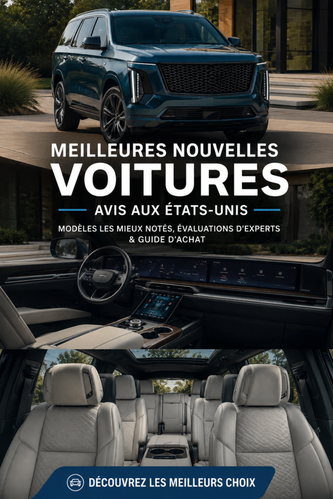 Sélection des meilleures voitures neuves de 2023 avec différents modèles
