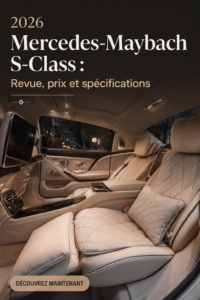 Mercedes-Maybach S-Class 2026 vue de profil, mettant en avant son design élégant et moderne.