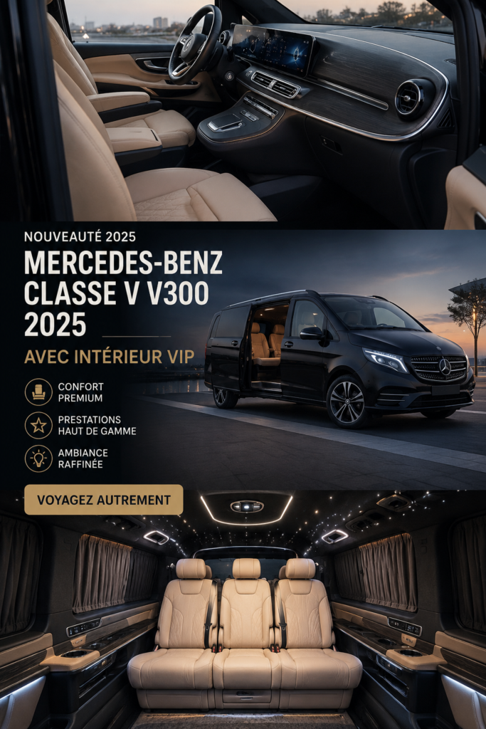 Mercedes Benz V Class 2025 avec intérieur VIP modernisé