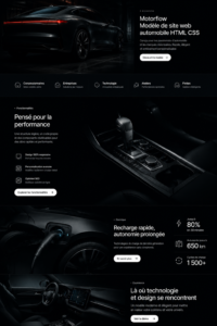 Exemple de modèle de site automobile moderne et attrayant.