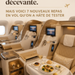 Repas chauds et équilibrés servis en vol