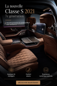 Vue de la Mercedes-Benz S-Class 2021 en extérieur, en mettant en valeur son design moderne et élégant.