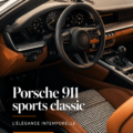 Image d'une Porsche 911 sur la route, soulignant son design sportif et élégant.