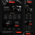 Un site web avec une interface dédiée aux voitures d'entreprise