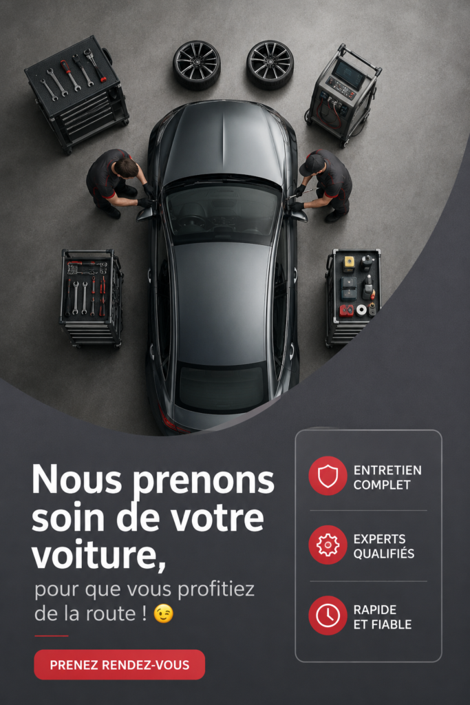 Femme en train de faire l'entretien de sa voiture avec soin.