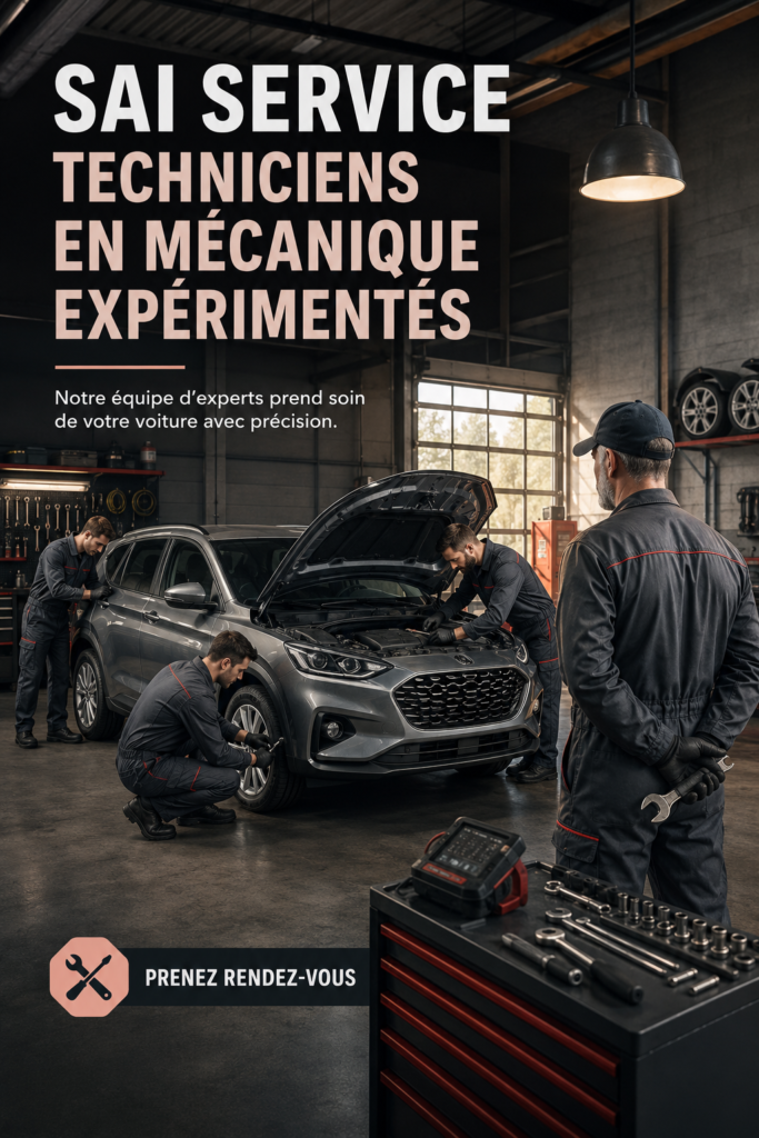 Un technicien automobile expérimenté en train d'effectuer une réparation sur une voiture.