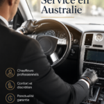 Chauffeur professionnel en Australie conduisant un véhicule confortable