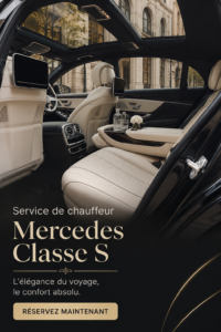 Service de chauffeur en Mercedes Classe S prêt à partir à Londres