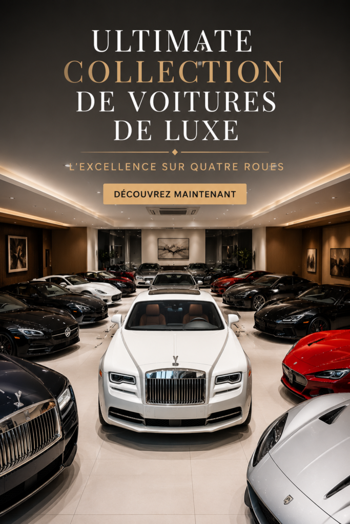 Une voiture de luxe élégante garée devant un paysage pittoresque.
