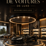 Showroom de voitures de luxe avec plusieurs modèles exposés