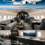 L'Airbus ACJ220 de 2023, un jet privé moderne et élégant.