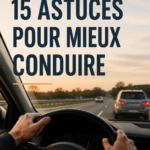 Femme confiante au volant d'une voiture, prête à conduire paisiblement.