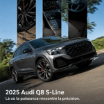 Audi Q8 S-Line 2025 en vue latérale, exhalant puissance et élégance.