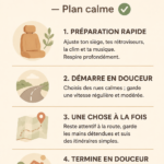Femme conduisant seule sur une route paisible, exprimant la sérénité et la confiance.
