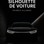 Intérieur d'une voiture de luxe avec un éclairage élégant et moderne