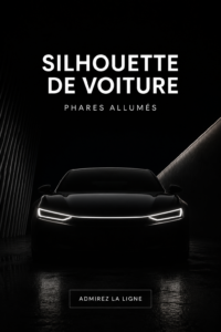 Intérieur d'une voiture de luxe avec un éclairage élégant et moderne