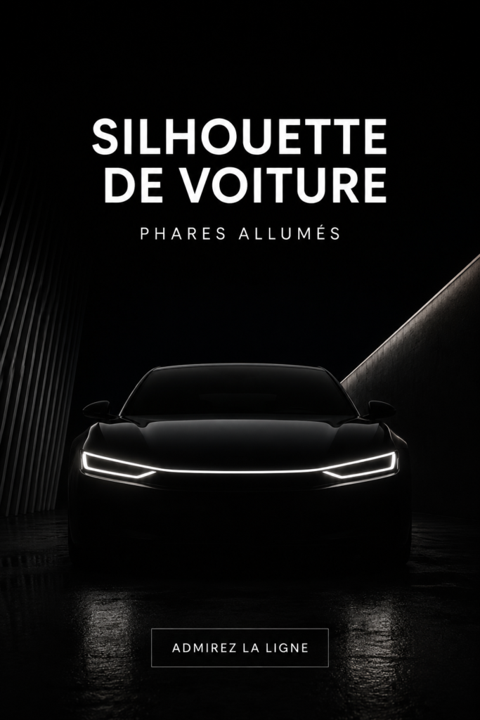 Intérieur d'une voiture de luxe avec un éclairage élégant et moderne