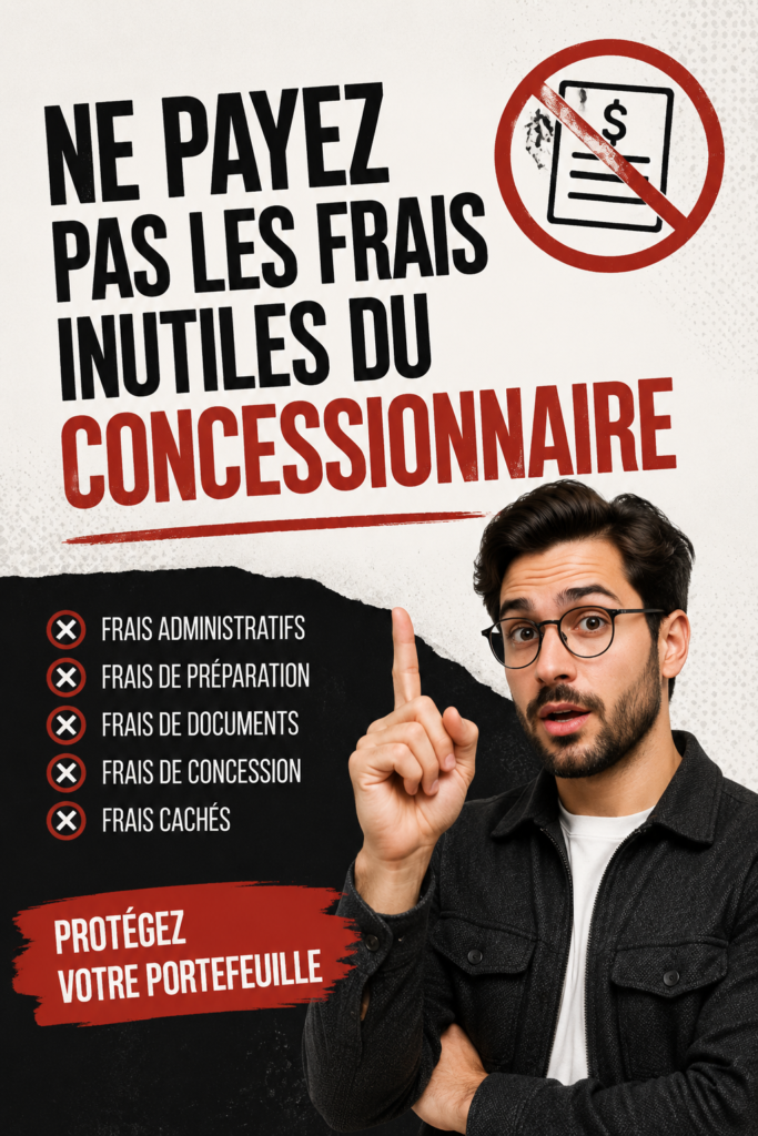 Illustration sur les frais cachés lors de l'achat d'une voiture