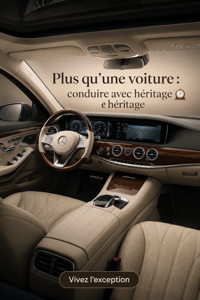 Une voiture ancienne au style vintage symbolisant l'héritage automobile