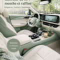 Intérieur d'un SUV moderne avec finitions luxueuses et confort exceptionnel.