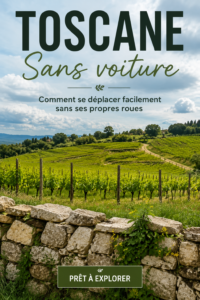 Paysage de la Toscane avec une vue panoramique et des collines verdoyantes.