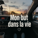 Une femme méditant dans un parc, réfléchissant à son but de vie.