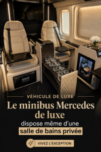 Van Mercedes de luxe avec salle de bain intégrée